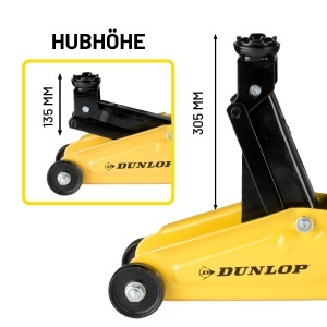 Cric Hidraulic Dunlop 2T, Capacitate 2000 kg, Inaltime 135-305 mm - Img 6