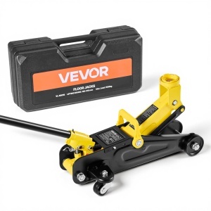 Cric hidraulic VEVOR VL-80015, 1.5 t, inaltime 13-31 cm, galben negru