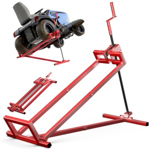 Cric pentru gazon VOUNOT, model telescopic, capacitate 400 kg, rosu