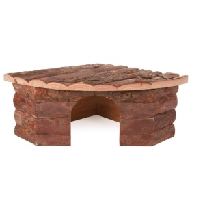 Cuib pentru porcusori de Guineea si iepuri TRIXIE Jesper, 42x30x30 cm, Rindenholz