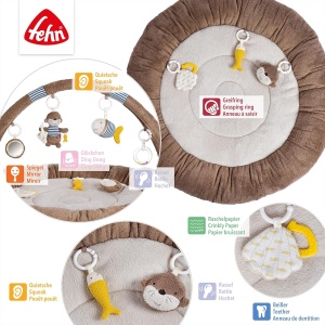 Culcus Activitate 3-D Otter - 7 Jucarii Detasabile, 85 cm, Materiale Moale - Img 5