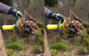 Cultivator electric RYOBI RY18CVA-0, 18V, 300 rotmin, 4 cutite - Img 4
