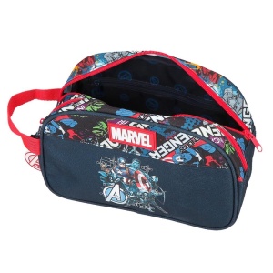 Cultura beutel Avengers Legendary, 26x16x12 cm, polyester, albastru - Img 4