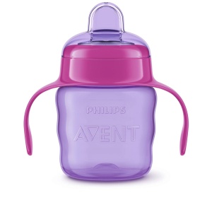 Cupa de baut Philips Avent SCF55103 - 200ml, BPA free, LilaRosa