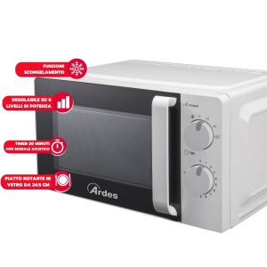 Cuptor cu microunde ARDES AR6520, 20L, 700W, 6 niveluri de putere - Img 4