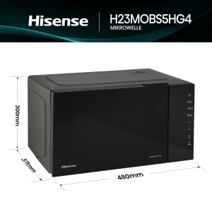 Cuptor cu microunde digital Hisense H23MOBS5HG4, 23L, 1000W, Grill, Eco-Mod - Img 3