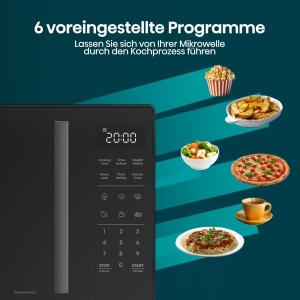Cuptor cu microunde Hisense H23MOBS4HI 23 L 900W InverterTechAcoperire ceramicaSticla premiumGatit personalizat multifazatFunctie de dezghetare10 nive - Img 9