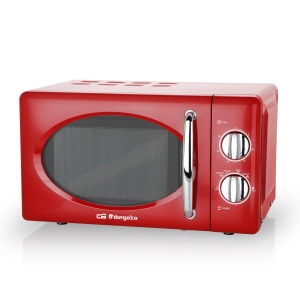 Cuptor cu microunde Orbegozo MI2020, 20 litri, 700 W, rosu