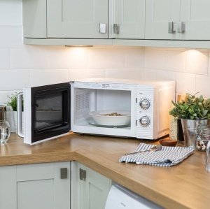 Cuptor cu microunde Russell Hobbs Inspire RHM1731 17L 700W Alb 5 trepte de putere - Img 2