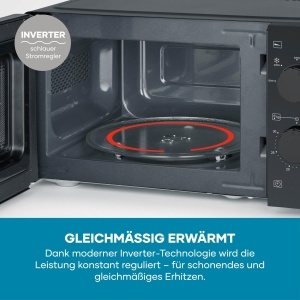 Cuptor cu microunde Severin MW 7580, 19L, 700W, negru - Img 6