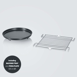 Cuptor cu microunde Severin MW 7777 3-in-1 NegruEdelstahl Flatbed Grill si Functie Aer Cald - Img 7