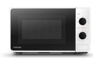 Cuptor cu microunde Toshiba MM2-MM20PF(WH) cu 5 niveluri de putere, dezghetare usoara, 20 L, 800 W, alb - Img 1