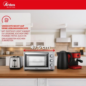 Cuptor electric Ardes AR6226S, 25 litri, 6 functii, argintiu - Img 5