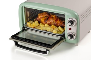 Cuptor electric Ariete 3919 Vintage, 10 L, 800W, Verde - Img 5