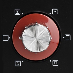 Cuptor electric Girmi FE6000, 2000 W, otel inoxidabil, rosu - Img 2