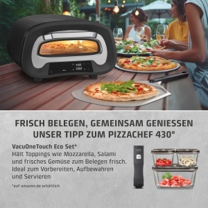 Cuptor electric pentru pizza CASO PizzaChef 430, 80-430C, cu Pizzastein 33x33 cm - Img 9