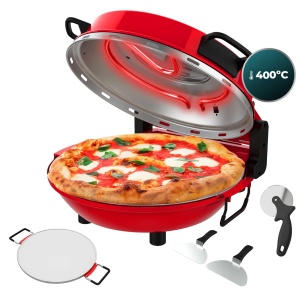 Cuptor electric pentru pizza Cecotec Fun PizzaCo Mamma Mia Window 1200W temperatura 400degC placi ceramice - Img 2