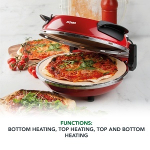 Cuptor electric pentru pizza DOMO DO9284PZ, 1200 W, cu piatra ceramica 32 cm - Img 3