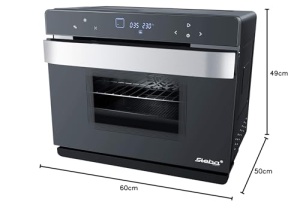 Cuptor multifunctional cu abur Steba DG 30, cuptor cu abur fierbinte pentru gatire usoara sub presiune, izolatie eficienta a carcasei pentru consum redus de energie, 47 de programe automate, programe DIY, 27 litri - Img 9