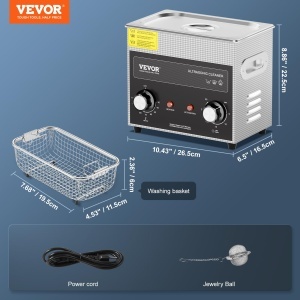 Curatator cu ultrasunete VEVOR 3L, 120W, cu functie de incalzire si cos - Img 7