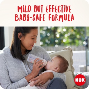 Curatator de biberoane NUK 500 ml Ideal pentru curatarea biberoanelor tetinelor si accesoriilor Detergent fara parfum pH neutru Sticla 100 reciclabila - Img 3