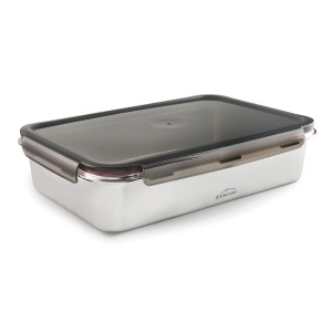 Cutie alimentara Lacor Ecoinox Pro 5L otel inoxidabil 1810 capac etans ClipLock