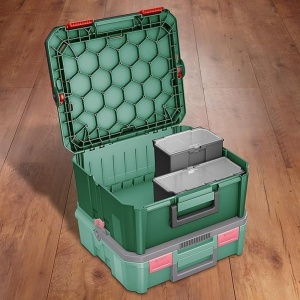 Cutie de depozitare Bosch SystemBox M - flexibila, stivuibila, pentru unelte - Img 4