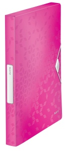 Cutie de depozitare Leitz 46290023 WOW, A4, PP, 300 file, roz metallic