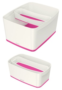 Cutie de depozitare Leitz MyBox 52581023, albaroz metalic, din plastic, 30,7 cm - Img 4