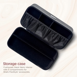 Cutie de depozitare Shark FlexStyle HD400, din piele vegana, neagra, cu 5 compartimente - Img 3