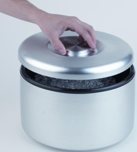 Cutie de gheata APS - Aluminiu, capacitate 3 L, pentru 150 gheata