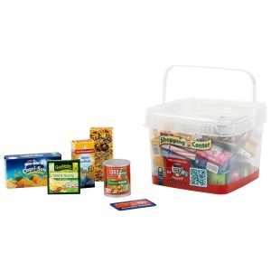 Cutie de joc cu produse alimentare Theo Klein 7214, 20x20x14.5 cm, pentru copii de peste 3 ani
