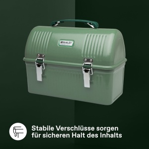 Cutie de pranz STANLEY 1913, 9.5L, culoare verde Hammertone - Img 6