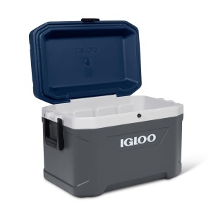 Cutie de racire Igloo Maxcold 54, 51 litri, gri, izolare Thermecool