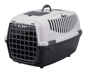 Cutie de transport pentru caini TRIXIE Capri 3 S, 40 x 38 x 61 cm, gri, pana la 12 kg