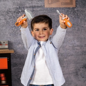 Cutie de unelte pentru copii Smoby BlackDecker cu 6 unelte, pentru varsta 3 - Img 6
