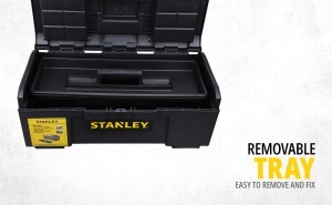 Cutie de unelte STANLEY 24, 60x28x26cm, din plastic, cu organizator si maner ergonomic - Img 8
