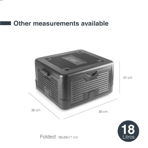 Cutie Izoterma Lacor 66066, 38.5L, Negru, Faltabila - Img 2