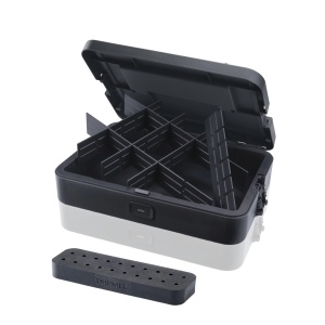 Cutie Organizatoare Dremel cu 6 Separatori, Sistem Stivuibil, Accesorii pentru Multitool