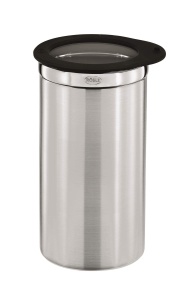 Cutie pentru cafea ROSLE cu capac de etansare, 1.5L, inox, negru