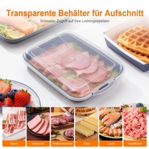Cutie pentru Mezeluri GRIFEMA, Set 3 bucati, Material BPA-free, Capacitate Mare - Img 3