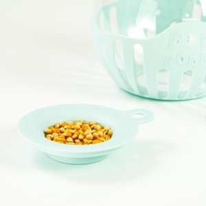 Cutie pentru Popcorn JOCCA, 2,2 l, din sticla, cu gratar din silicon, albastra - Img 4