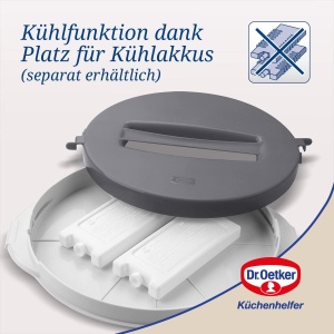 Cutie transport tort Dr Oetker cu functie de racire compatibila cu torturi pana la 28 cm capacitate de racire 3 ore - Img 3