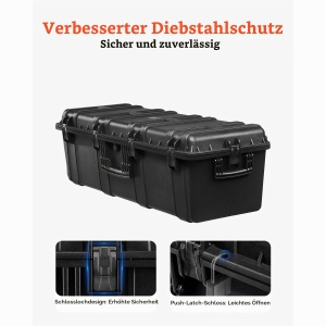 Cutie VEVOR 5,5 picioare cubice, impermeabil, cu 3 manere si protectie IP67 - Img 6