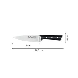 Cutit bucatarie Tefal Ice Force 15 cm otel german maner ergonomic negru - Img 13