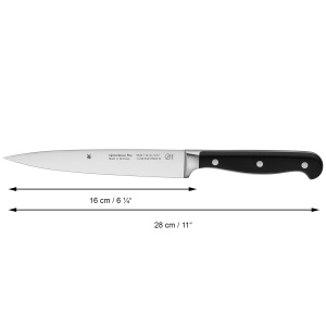 Cutit de carne WMF Top Class Plus 28 cm, fabricat in Germania, cutit forjat, taietura de performanta, lama speciala din otel, lama 16 cm - Img 3