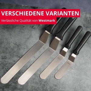Cutit de cofetarie Westmark Professional Angle PalletCofetar Unghiular Flexibil Dimensiunea lamei 3 x 10 cm Lungime 25 cm Otel inoxidabilPlastic Maste - Img 7