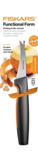 Cutit de curatat Fiskars Functional Form, lama 7 cm, otel japonez, portocalie - Img 6