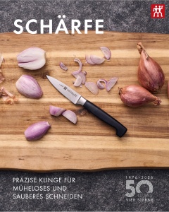 Cutit de Curatat ZWILLING VIER STERNE 10 cm, Otel Inoxidabil, Maner Ergonomic, Negru - Img 3