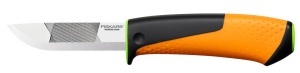 Cutit de lucru Fiskars 1023619 cu lama din otel inoxidabil, ergonomic, negruorange - Img 9
